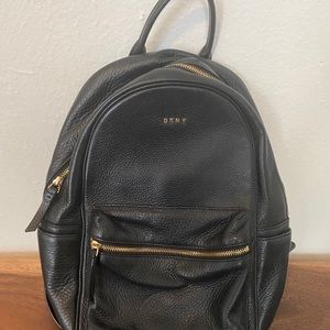 DKNY Real leather mini backpack